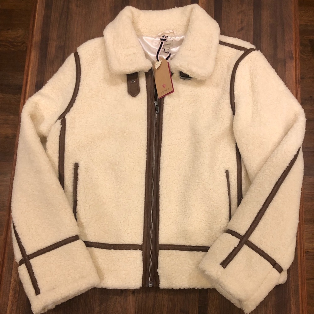 NWT Cremieux Women’s Faux Shearling Jacket
